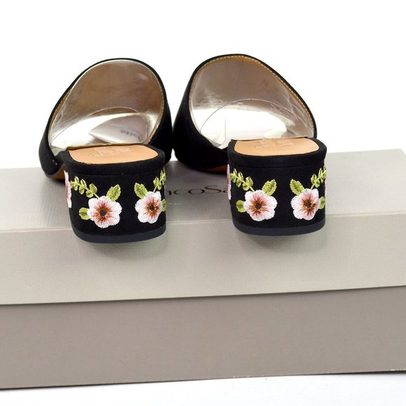 NWT FRANCO SARTO  EMROIDERED TEMPEST MULES 7M , 10M - Picture 3 of 4